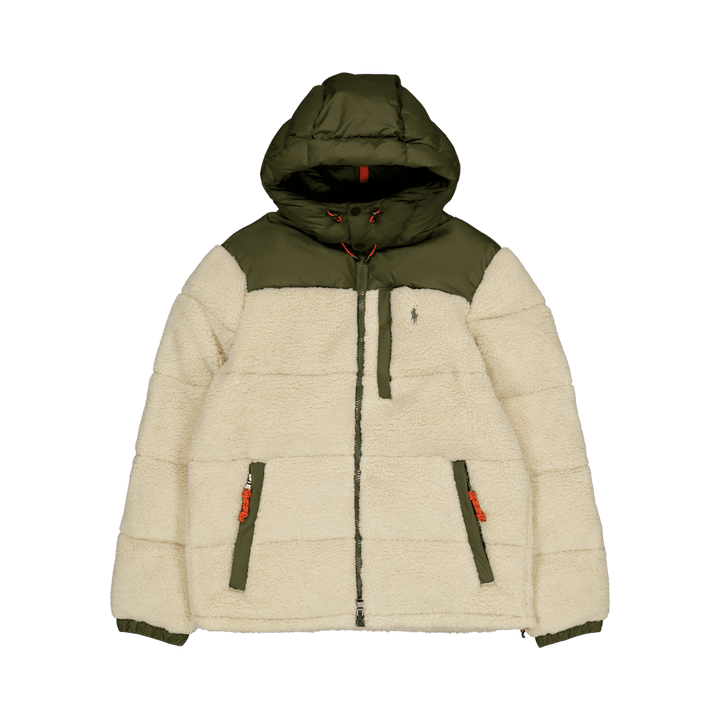 Hybrid Down Jacket Canopy Olive/Spring Beige