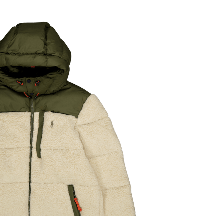 Hybrid Down Jacket Canopy Olive/Spring Beige