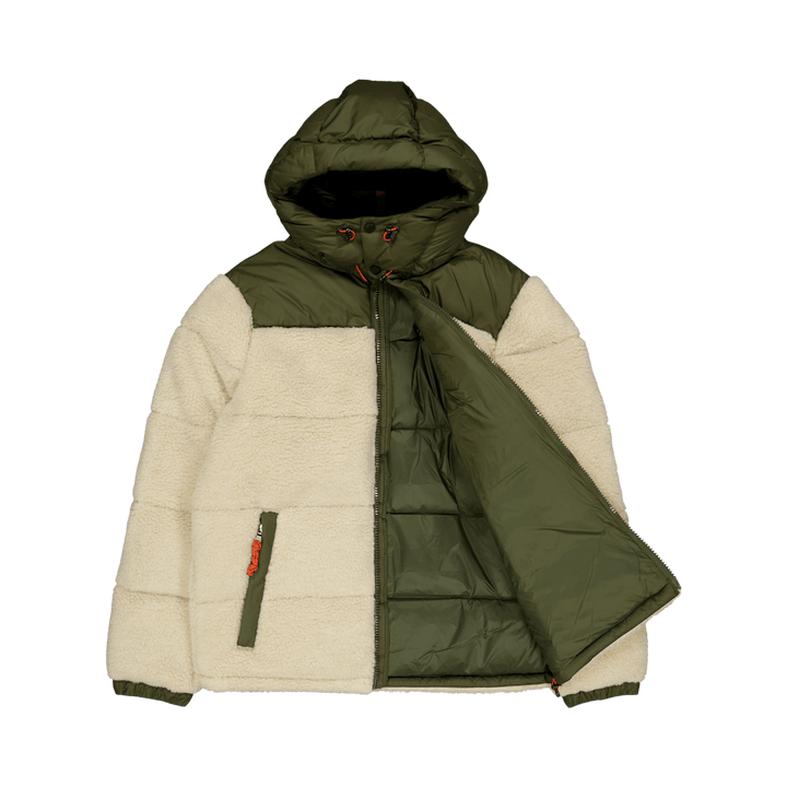 Hybrid Down Jacket Canopy Olive/Spring Beige