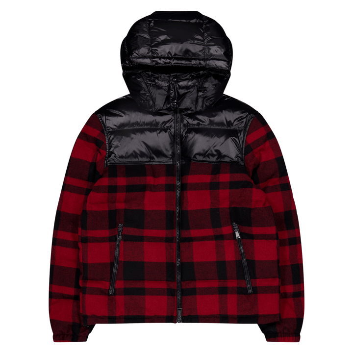 Wasserabweisende Hybrid-Daunenjacke Polo Black/Holiday Check