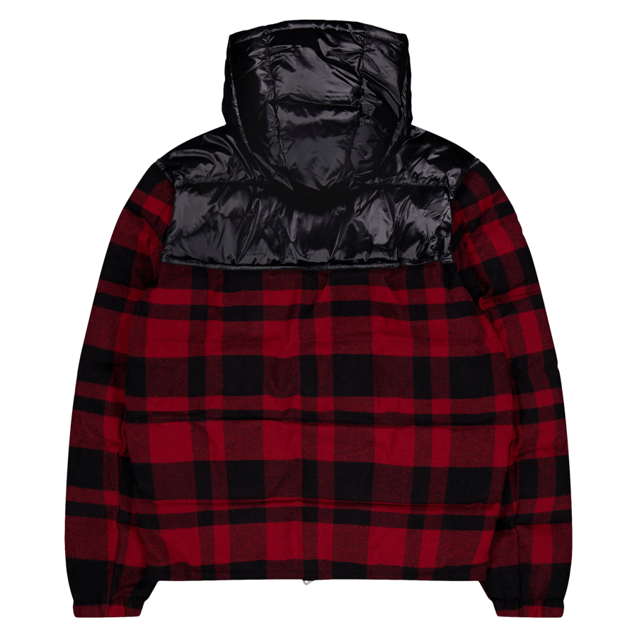 Wasserabweisende Hybrid-Daunenjacke Polo Black/Holiday Check