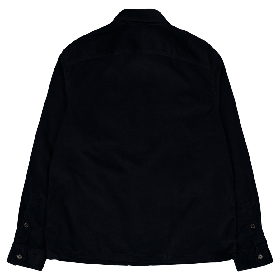 Manšestrová pracovní košile Classic Fit Polo Black