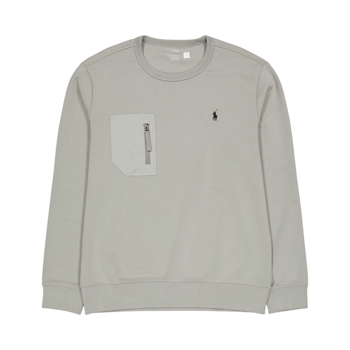 Felpa con tasca a doppia maglia Performance Grey