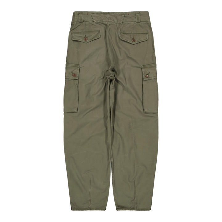 Baggy Fit Reverse-Sateen Cargo Pant Verde termico