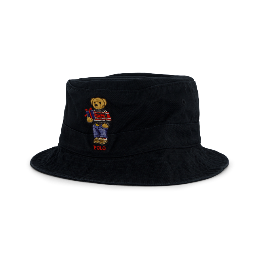 Polo Bear Twill Bucket Hat Polo Black