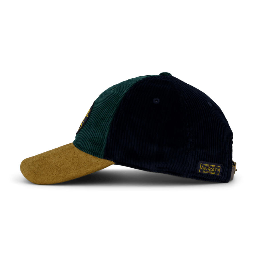 Suede-Bill Corduroy Ball Cap College Green/Aviator Navy