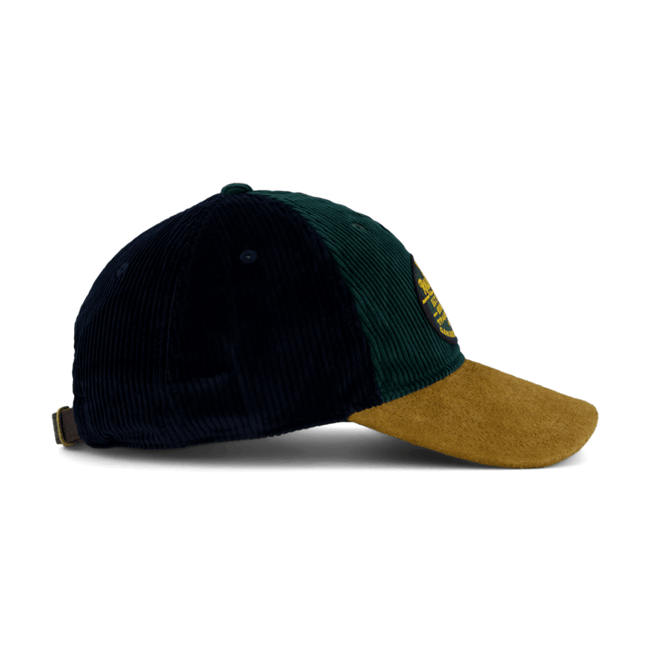 Suede-Bill Corduroy Ball Cap College Green/Aviator Navy