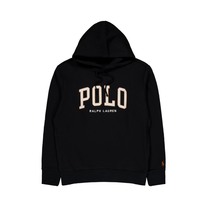The RL Fleece Logo Hoodie Polo Black