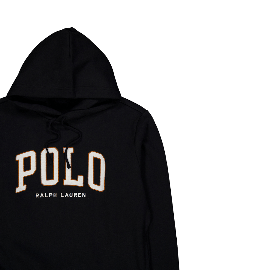 The RL Fleece Logo Hoodie Polo Black