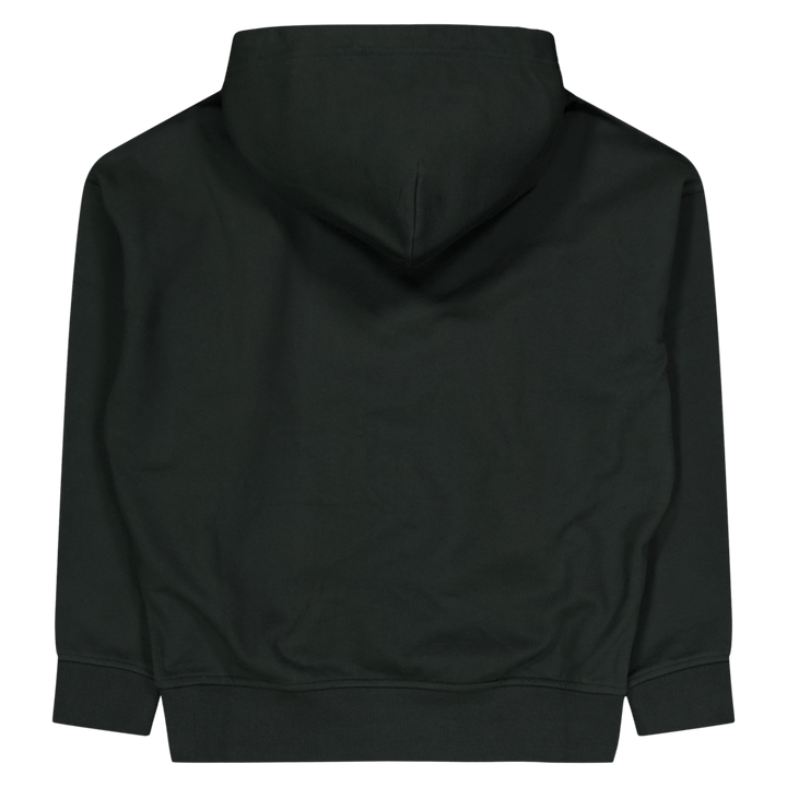 Relaxed Fit Logo Fleece Hoodie Faded Black Canvas