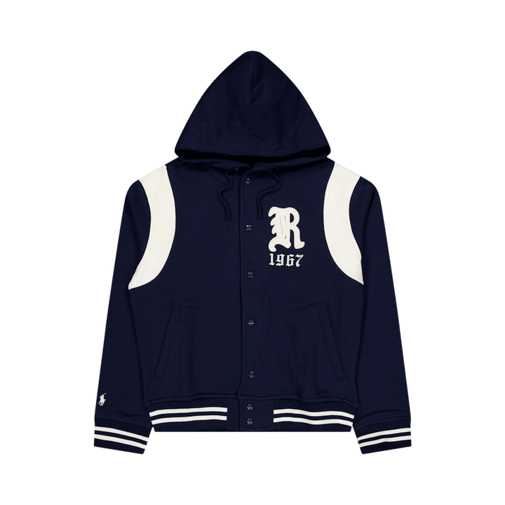 Fleece bezbola jaka ar kapuci Cruise Navy/Clubhouse Cream