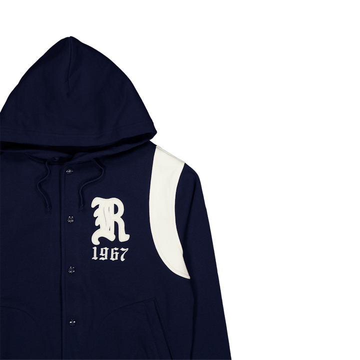 Fleece bezbola jaka ar kapuci Cruise Navy/Clubhouse Cream