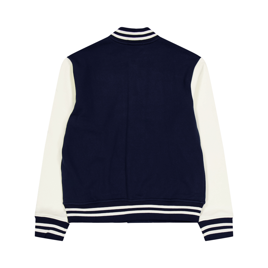 Baseballjakke i fleece Cruise Navy/Clubhouse Cream