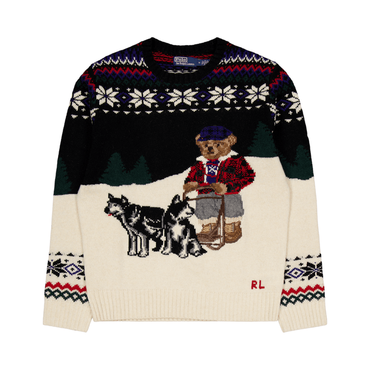 Polo Bear Wool-Blend Sweater Snowflake Combo