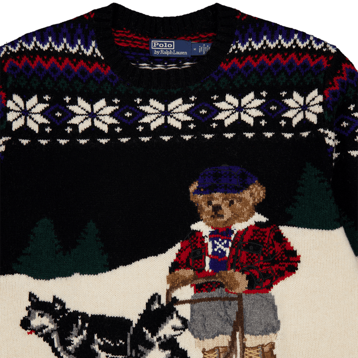 Polo Bear Wool-Blend Sweater Snowflake Combo