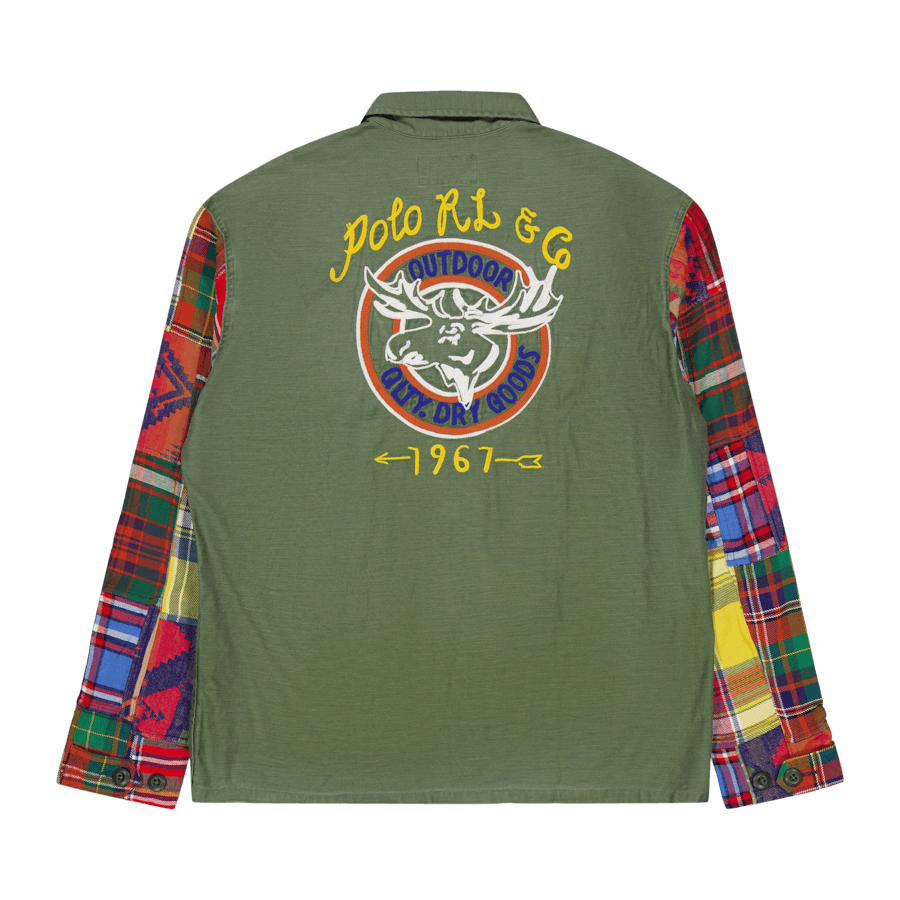 Camicia da lavoro con maniche a contrasto dal taglio personalizzato 6201 Military Mash Up