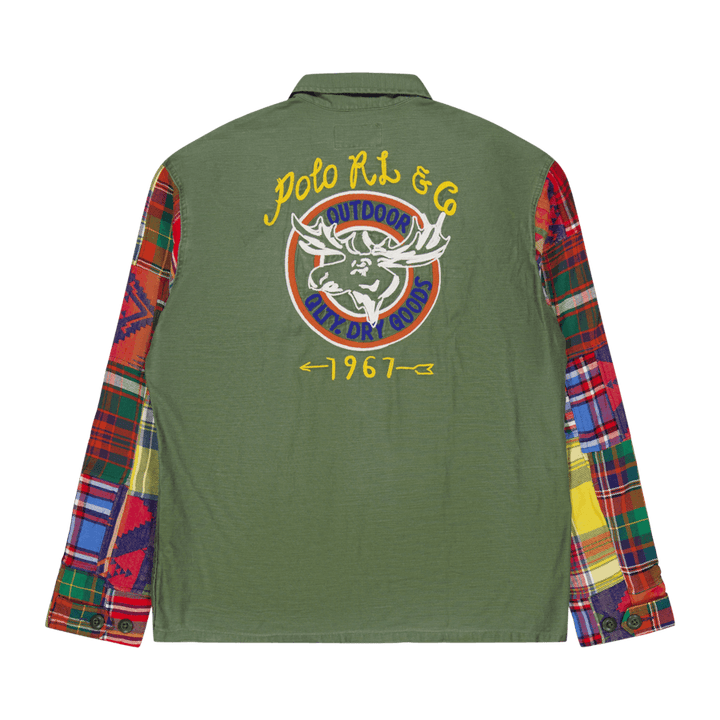 Camicia da lavoro con maniche a contrasto dal taglio personalizzato 6201 Military Mash Up