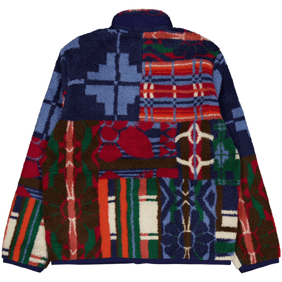 Patchwork Pile Fleece Jacket Pinelodge Patchwork