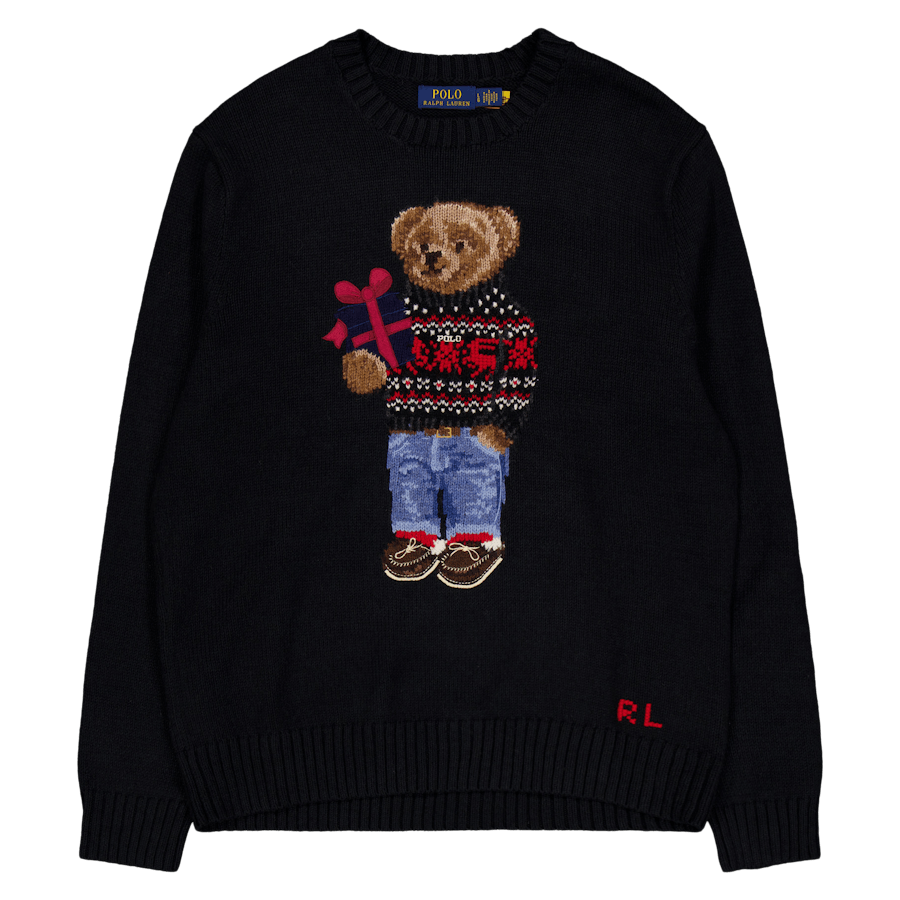 Polo Bear Cotton-Cashmere Sweater Polo Black