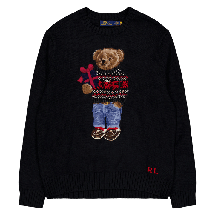 Polo Bear Cotton-Cashmere Sweater Polo Black