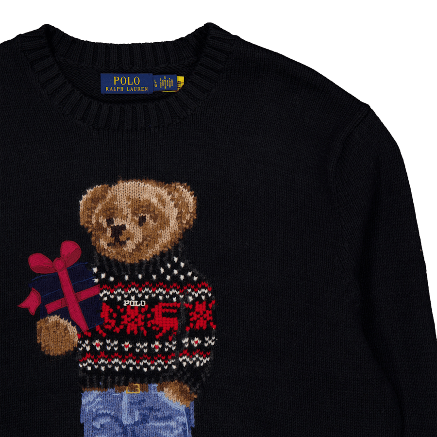 Polo Bear Cotton-Cashmere Sweater Polo Black