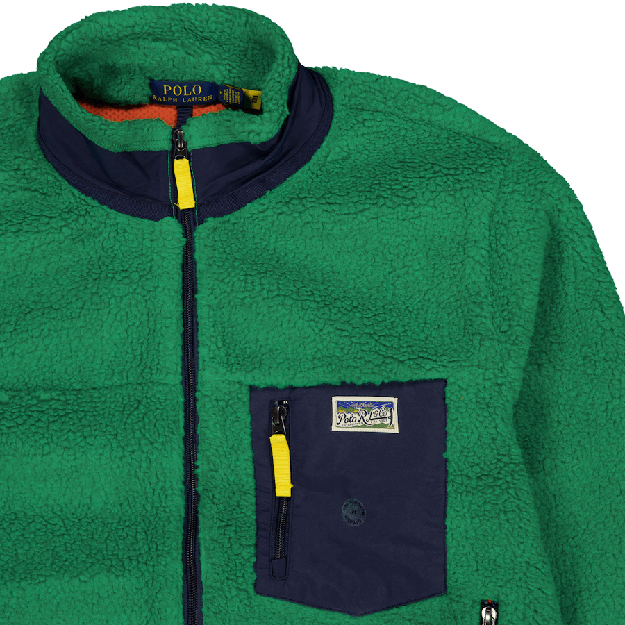 Pile Fleece Jacket Billiard