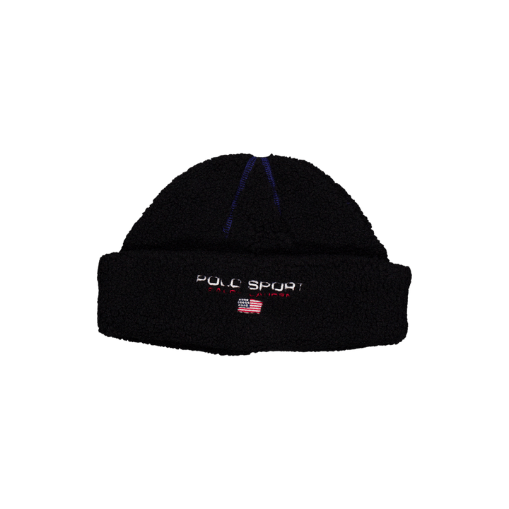 Ps  Fleece Beanie Polo Black/royal
