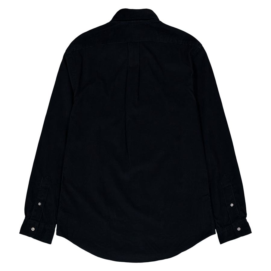 Camicia di velluto a coste dal taglio personalizzato Polo nero