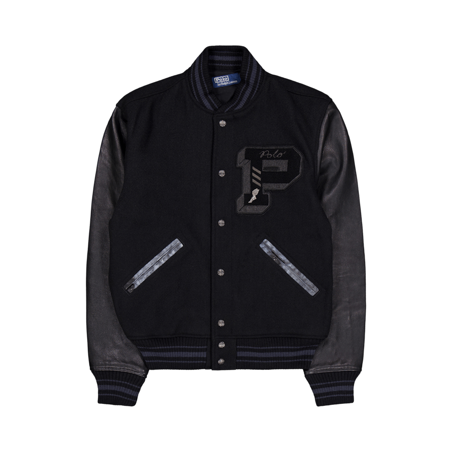 The Iconic Letterman Jacket Polo Black