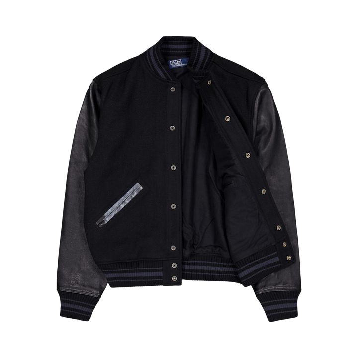 The Iconic Letterman Jacket Polo Black