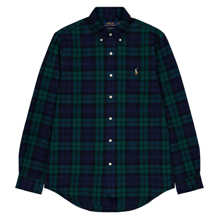 Camicia Oxford a quadri dal taglio personalizzato 5753 Navy/Green Multi