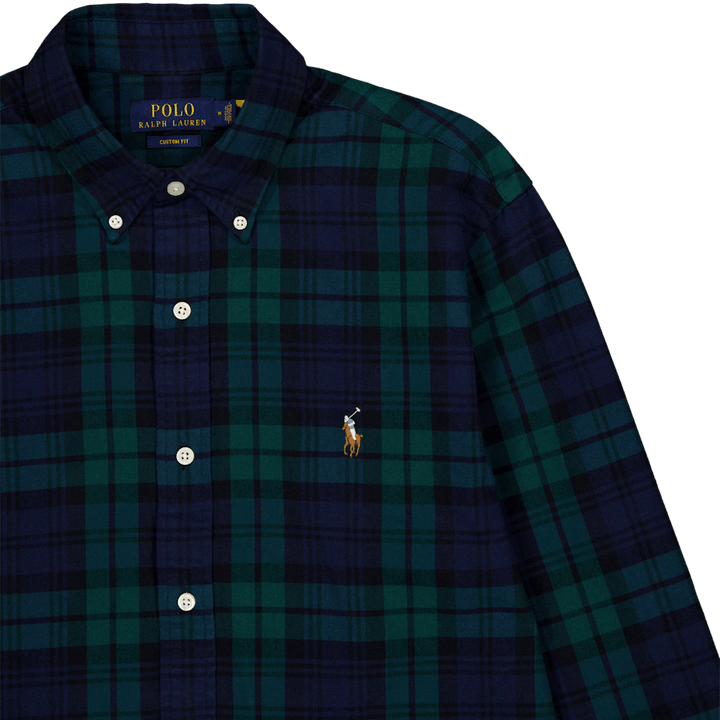 Camicia Oxford a quadri dal taglio personalizzato 5753 Navy/Green Multi