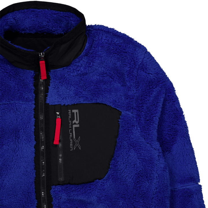 High-Pile Fleece Jacket New Sapphire/Polo Black