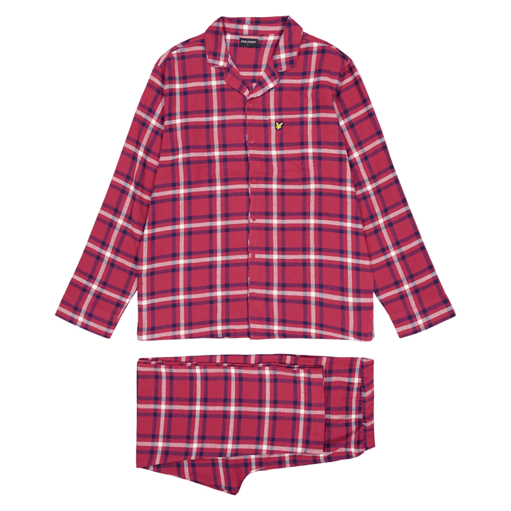 Julian Checked Flannelk Pyjama 9666 Rio Red
