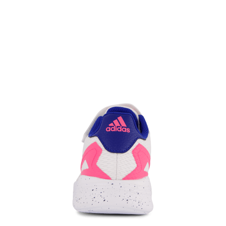 Chaussures Nebzed à lacets élastiques et bride supérieure Blanc nuage / Bleu roi / Rose lucide