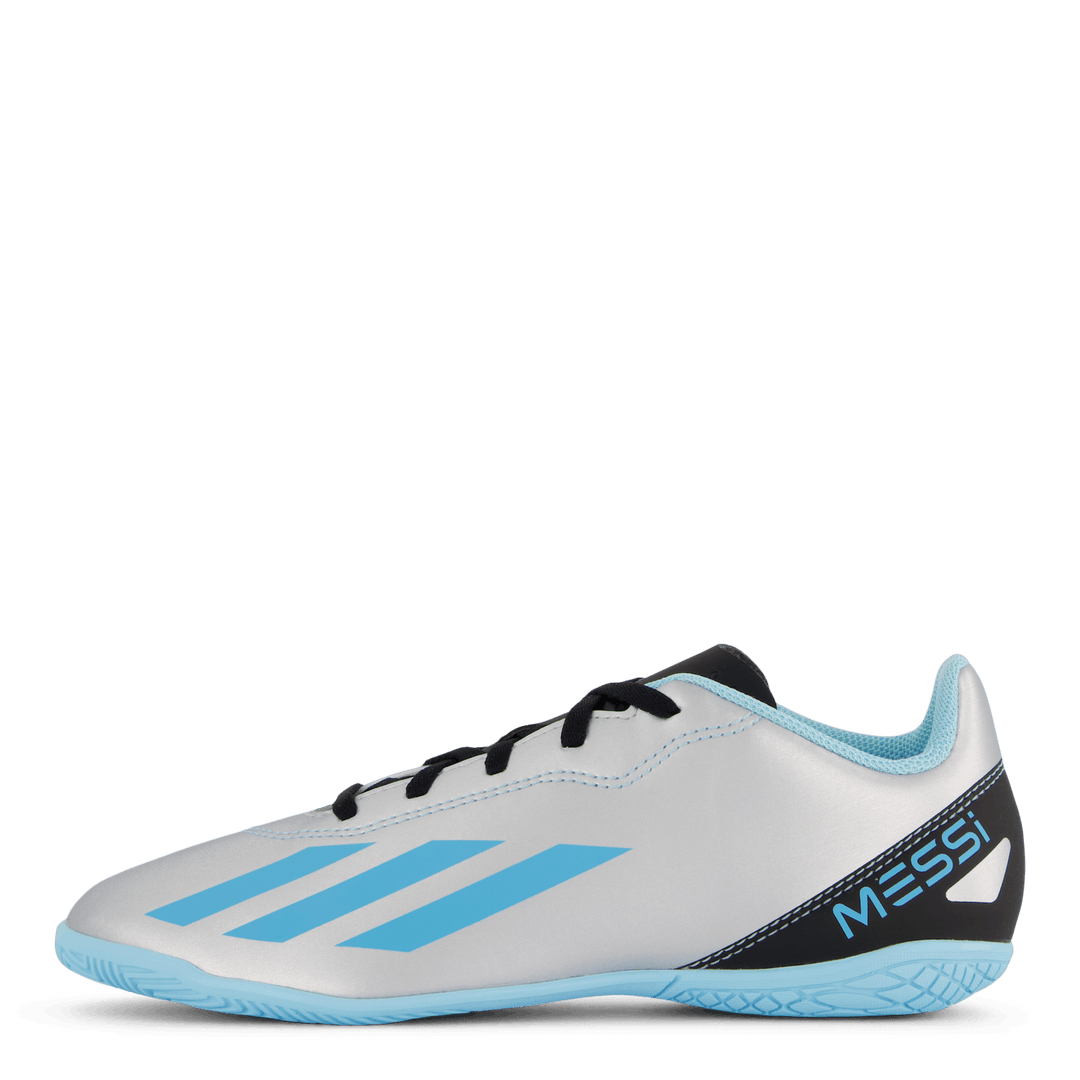 X Crazyfast Messi.4 Indoor Boots Silver Met.