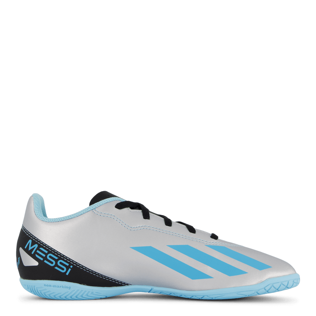 X Crazyfast Messi.4 Indoor Boots Silver Met.