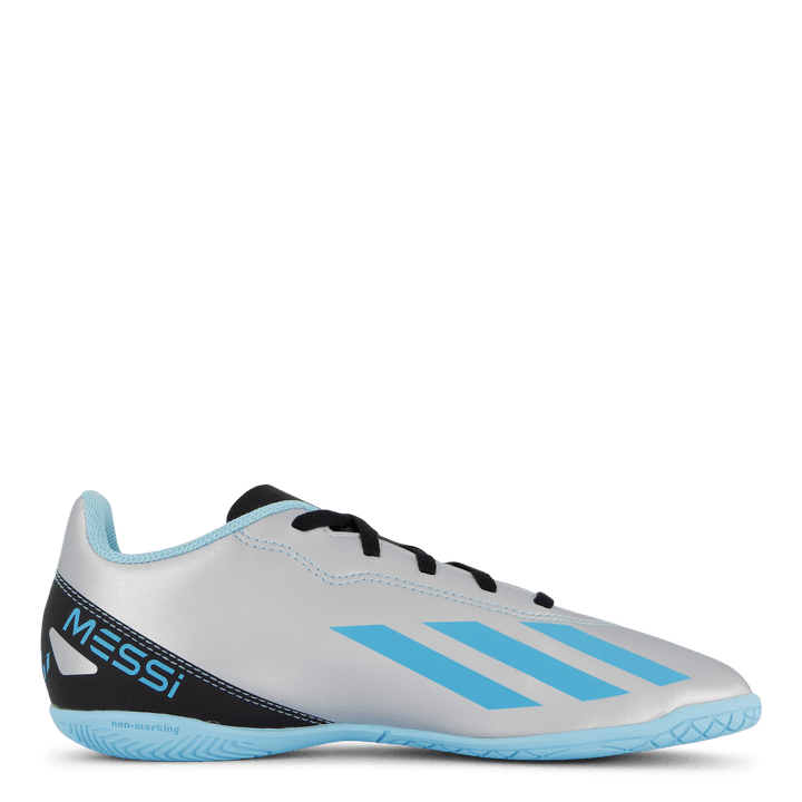 X Crazyfast Messi.4 Indoor Boots Silver Met.