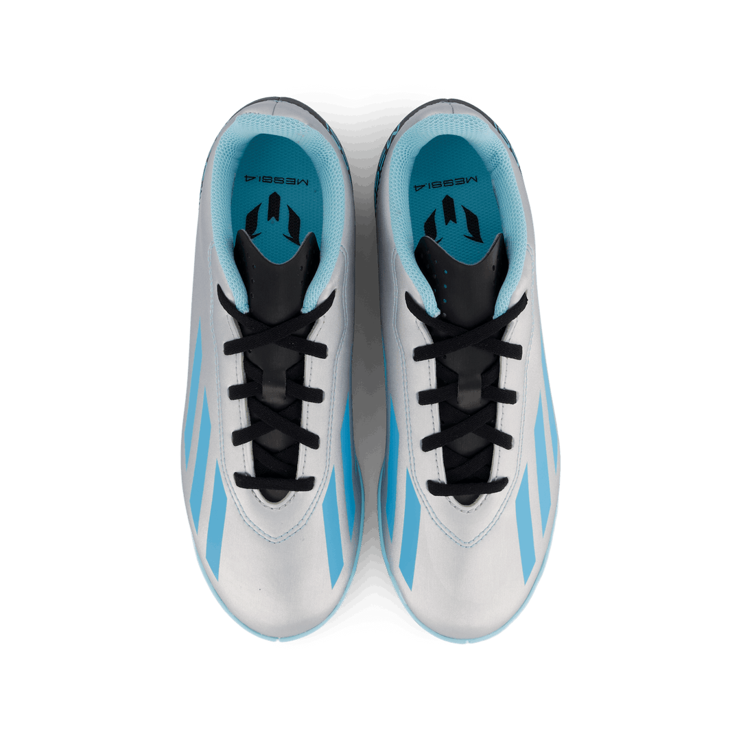 X Crazyfast Messi.4 Indoor Boots Silver Met.