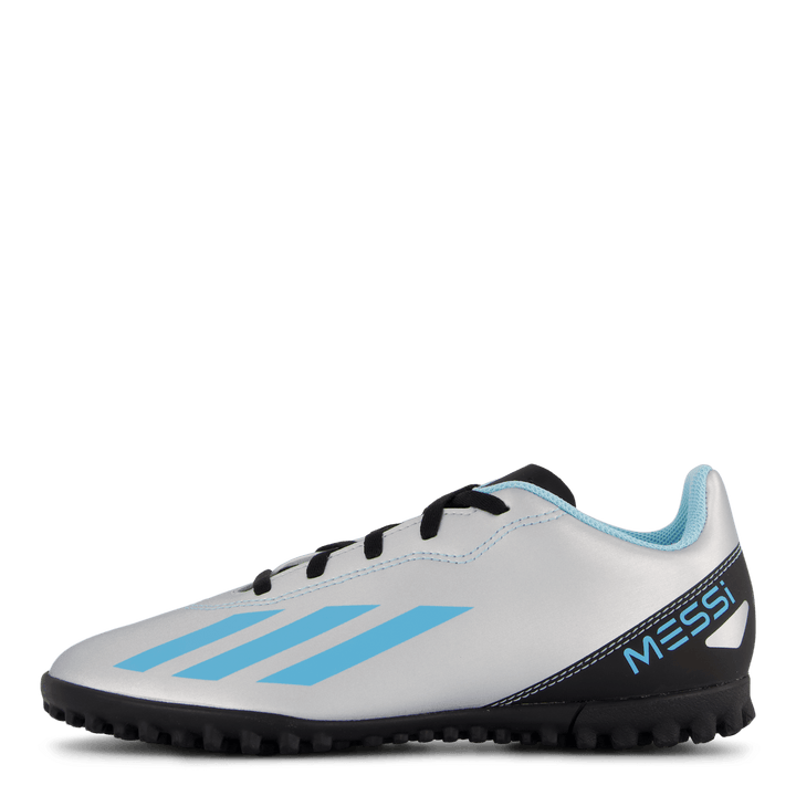 X Crazyfast Messi.4 Turf Boots Silver Met.