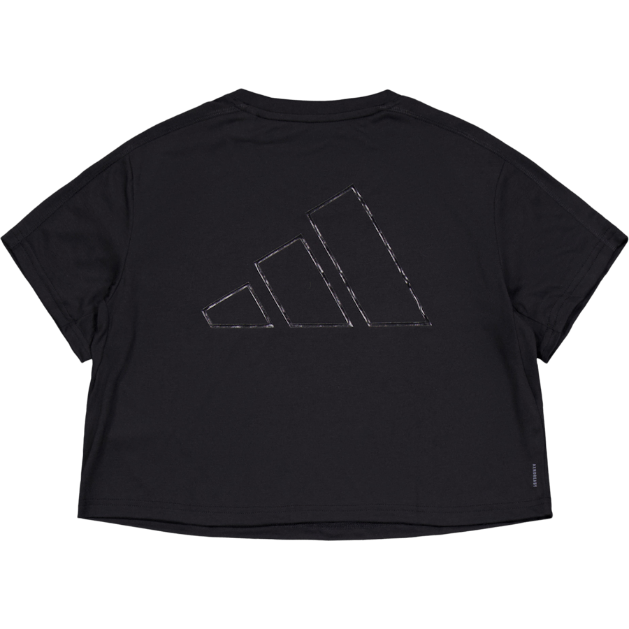 AEROREADY Train Essentials 3 Bar Logo Crop T-Shirt Black