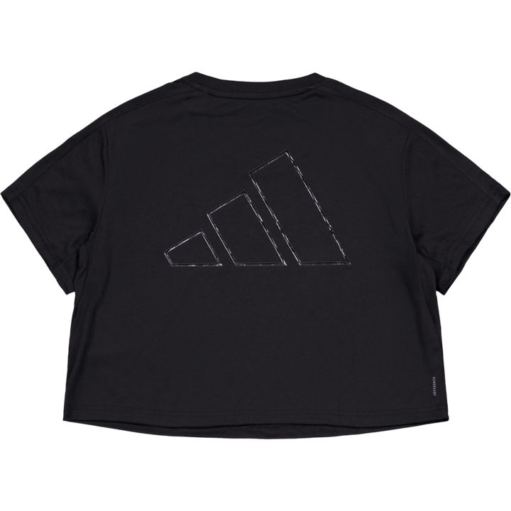 AEROREADY Train Essentials 3 Bar Logo Crop T-Shirt Black