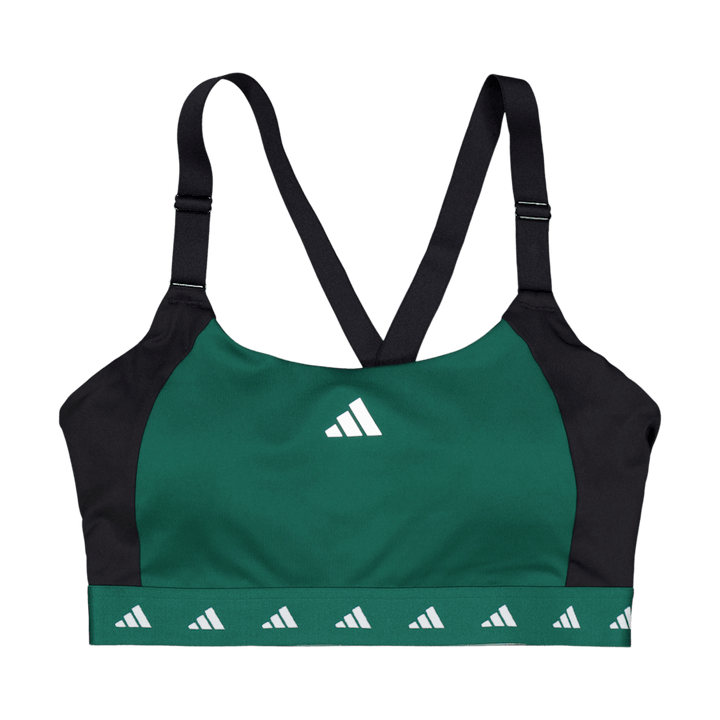 Powerimpact Training srednje podporni modrček Techfit Colorblock Collegiate Green