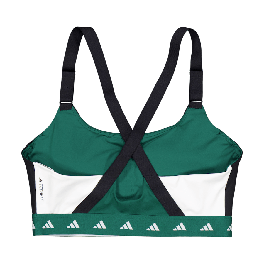 Powerimpact Training srednje podporni modrček Techfit Colorblock Collegiate Green