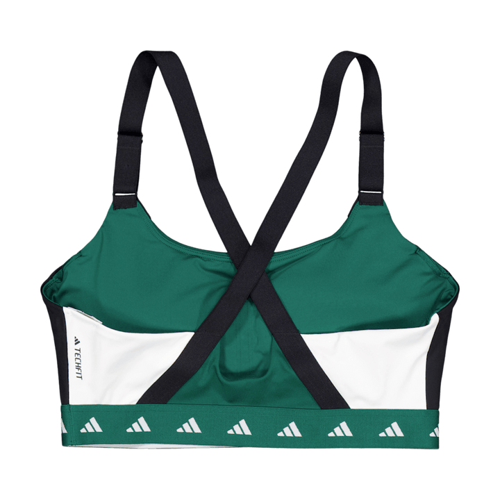 Powerimpact Training srednje podporni modrček Techfit Colorblock Collegiate Green