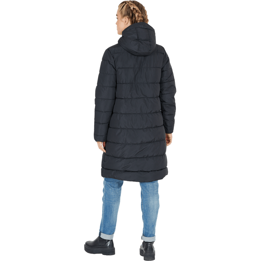 Amaretto W Long Puffer Jacket Black