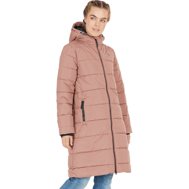 Amaretto W Long Puffer Jacket Cognac