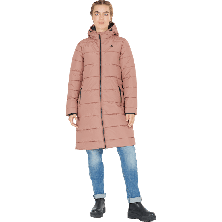 Amaretto W Long Puffer Jacket Cognac