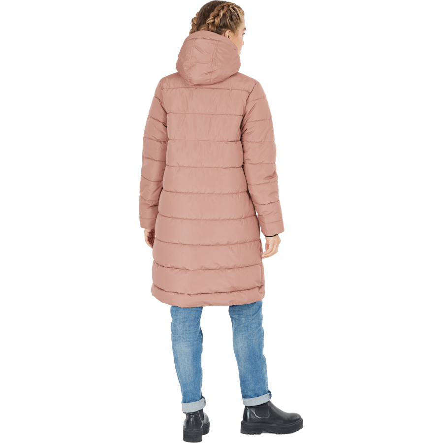 Amaretto W Long Puffer Jacket Cognac