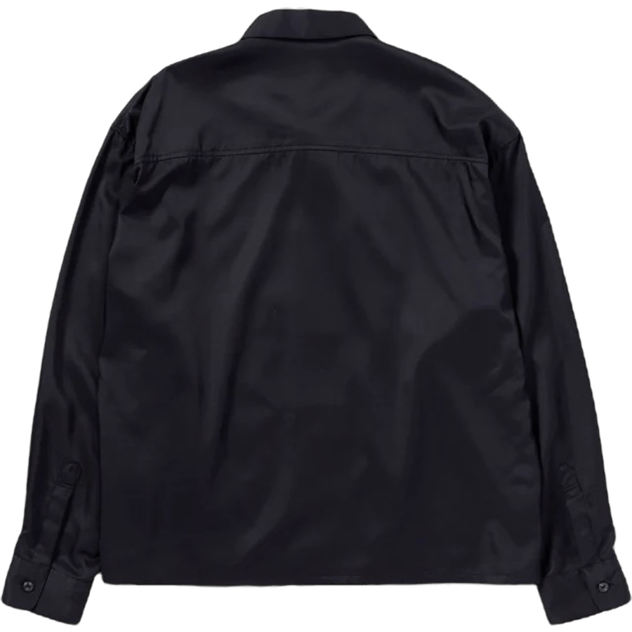 Bicolor Rayon Shirt Ls Black